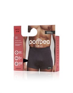 Мужские трусы боксеры Uomo Seamless Blu S M Pompea