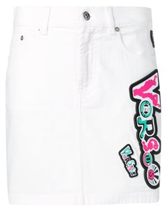 Versus джинсовая юбка с логотипом Versus