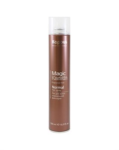 Лак аэрозольный для волос нормальной фиксации с кератином 500 мл Magic Keratin Kapous professional