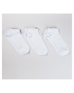 Набор мужских носков 3 пары цвет белый размер 27 29 Золотая игла