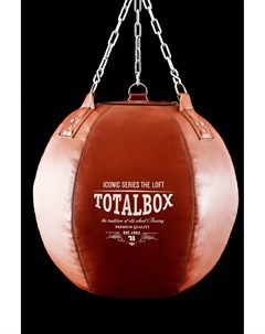 Груша кожаная боксерская LOFT Шар 45 кг ГБК ЛФ 62x75 45 черный коричневый Totalbox