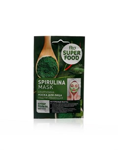 Подтягивающая маска для лица Super Food спирулина 10мл Фитокосметик