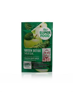 Очищающая маска для лица Super Food Зеленый детокс 10мл Фитокосметик