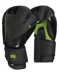 Перчатки боксёрские Boybo B series флекс цвет чёрный зелёный 10 унций Nnb