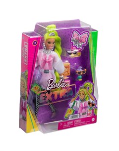 Кукла Экстра с зелеными неоновыми волосами Barbie