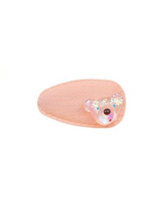 Заколка для волос мягкая мишка розовый детская Rena chris