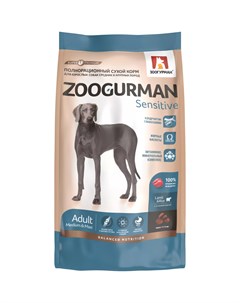 Корм для собак Sensitive для средних и крупных пород с ягненком и рисом 2 2 кг Зоогурман