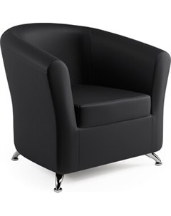 Кресло Евро черная экокожа Шарм-дизайн