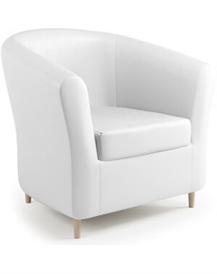 Кресло Евро Лайт белая экокожа Шарм-дизайн