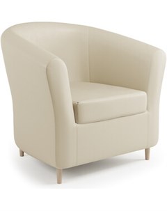 Кресло Евро Лайт бежевая экокожа Шарм-дизайн