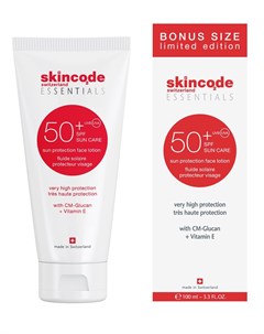 Солнцезащитный лосьон для лица SPF 50 100 мл Essentials Skincode
