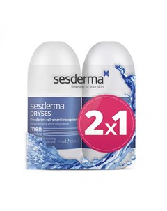 Набор дезодорант антиперспирант для мужчин 75 мл х 2 шт Dryses Sesderma