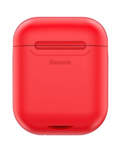 Чехол wireless charger для Apple AirPods WIAPPOD 09 красный Baseus