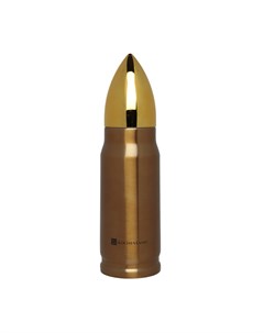 Термос 350 мл сталь пластик золотистый Пуля Bullet Kuchenland