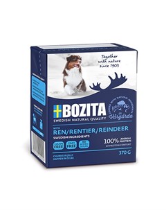 Консервы Бозита Натуралс для собак кусочки в желе мясо Оленя цена за упаковку Bozita