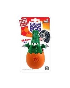 Игрушка Гигви для собак Крокодил в яйце с пищалкой Gigwi