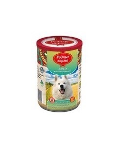 Консервы для собак Жареха мясная по Двински цена за упаковку Родные корма