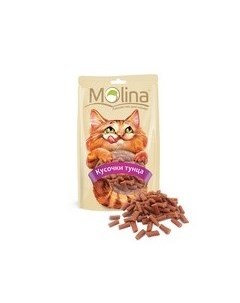 Лакомство Молина для кошек Кусочки тунца Molina