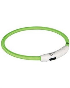 USB ошейник для собак Мигающий Зеленый Trixie
