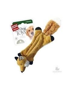 Игрушка Гигви для собак Шкурка лисы с 2 мя пищалками Без набивки Gigwi