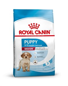 Сухой корм Роял Канин Медиум Паппи для Щенков Средних пород в возрасте от 2 до 12 месяцев Royal canin