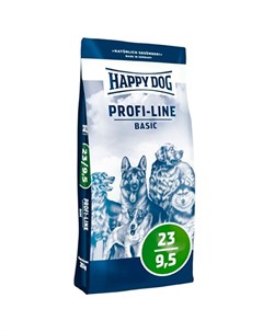 Profi Line Basic 23 9 5 Сухой корм Хэппи Дог Профи для взрослых собак Базовый Happy dog