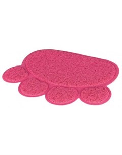 Коврик Трикси для кошачьего туалета в форме Лапы Розовый ПВХ Trixie
