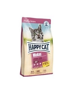 Сухой корм Хэппи Кэт для взрослых Стерилизованных кошек и Кастрированных котов Happy cat