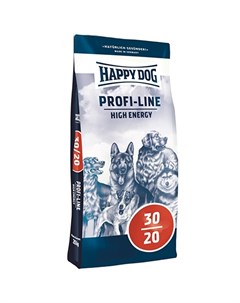 Profi Line High Energy 30 20 Сухой корм Хэппи Дог Профи для взрослых собак Высококалорийный Happy dog