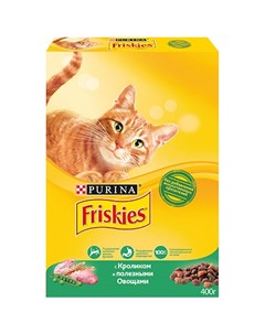 Сухой корм Пурина Фрискис для взрослых кошек с кроликом Friskies