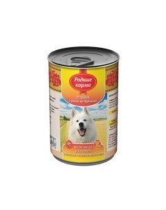 Консервы для собак Теленок с рисом по Кубански цена за упаковку Родные корма