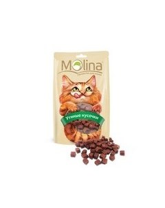 Лакомство Молина для кошек Утиные кусочки Molina