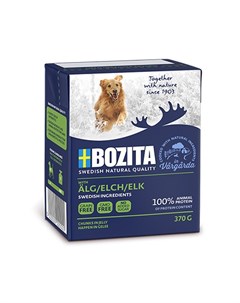 Консервы Бозита Натуралс для собак кусочки в желе мясо Лося цена за упаковку Bozita