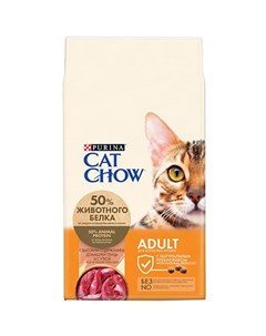 Сухой корм Пурина Кэт Чау для взрослых кошек с уткой Cat chow