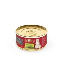 Консервы Молина для кошек Цыпленок с лососем в желе цена за упаковку Molina