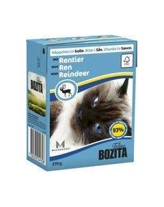 Консервы Бозита для кошек кусочки в соусе Олень цена за упаковку Bozita