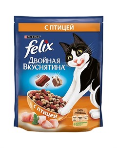 Сухой корм Пурина Феликс для взрослых кошек с птицей Felix
