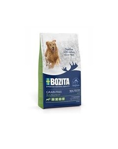 Сухой Беззерновой корм Бозита для взрослых собак с нормальным уровнем активности с мясом Лося Bozita