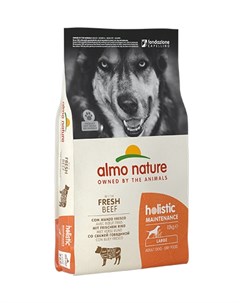 Сухой корм Алмо Натюр Холистик для взрослых собак Крупных пород с Говядиной Almo nature