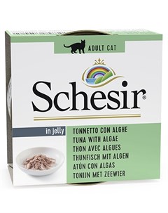Консервы Шезир для кошек Тунец морские водоросли цена за упаковку Schesir