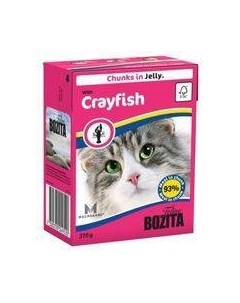 Консервы Бозита для кошек кусочки в желе Лангуст цена за упаковку Bozita