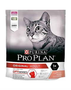 Сухой корм ПРО ПЛАН для взрослых кошек для поддержания здоровья органов чувств с лососем Pro plan