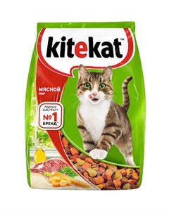 Китикет Сухой корм для кошек Мясной пир Kitekat