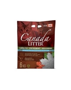 Комкующийся наполнитель Канада Литэр для кошачьего туалета Запах на Замке аромат Детской присыпки Canada litter