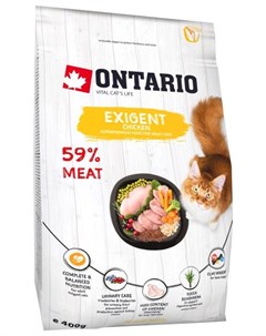 Сухой корм Онтарио для Привередливых кошек с Курицей Ontario