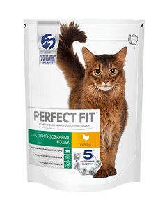 Сухой корм Перфект Фит для кастрированных котов и стерилизованных кошек Курица Perfect fit