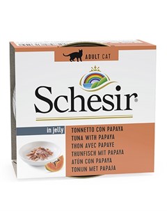 Консервы Шезир для кошек Тунец папайя цена за упаковку Schesir