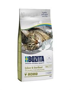 Сухой корм Бозита для Стерилизованных и домашних кошек Курица Bozita
