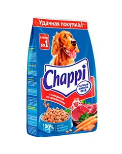 Сухой корм Чаппи для собак Сытный мясной обед Говядина Chappi