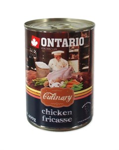 Консервы Онтарио для собак Куриное фрикассе цена за упаковку Ontario